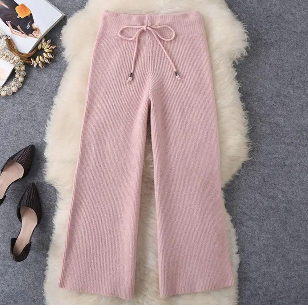 Rosa Zweiteiliges Set mit langen Ärmeln
