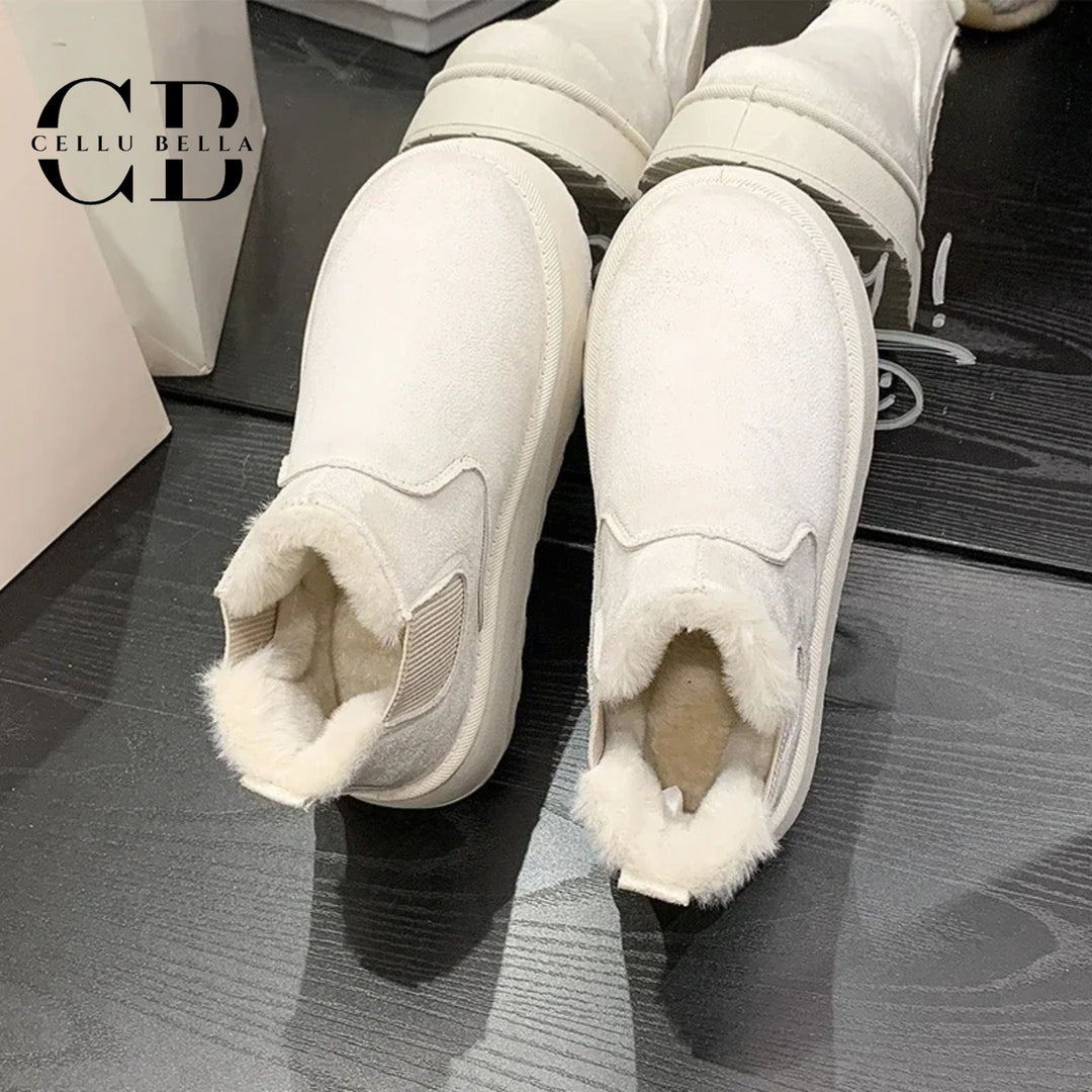 Astraea-Winterstiefel: Elegante Snowboots mit Keilabsatz und wärmendem Pelzfutter