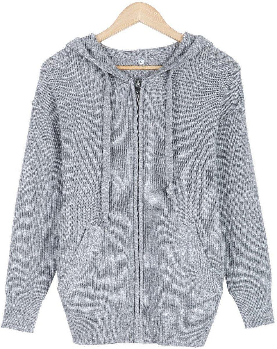 Kapuzenpulli mit Seitentaschen und Frontreißverschluss