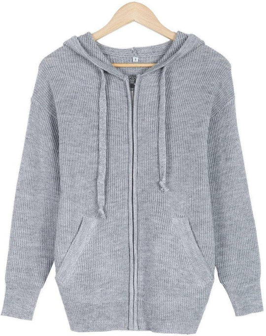 Kapuzenpulli mit Seitentaschen und Frontreißverschluss