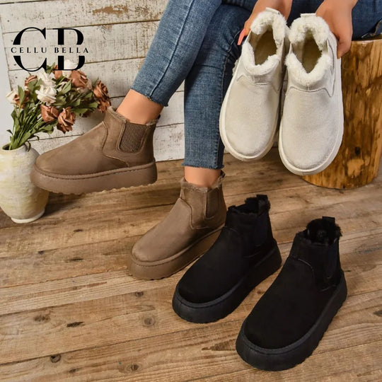 Winterveilchen Soft Boots – Eleganz und Wärme für jede Gelegenheit in Braun