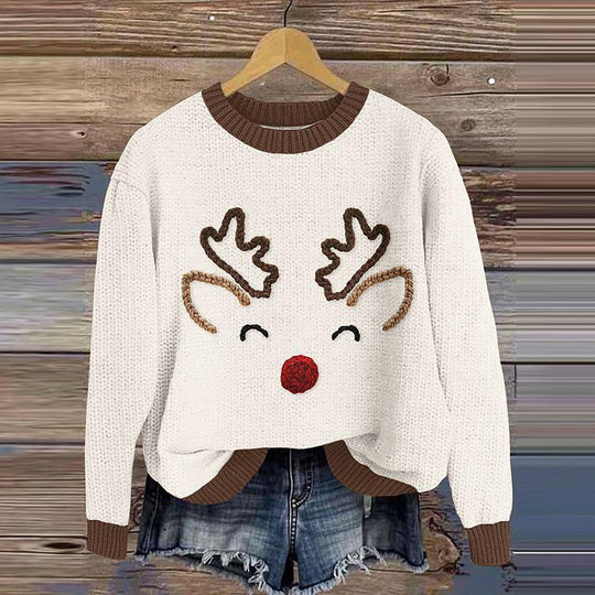 Niedlicher Langarmpullover mit Tiermotiven