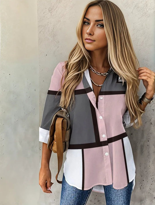 Trendiges Langarm-Shirt mit Druck