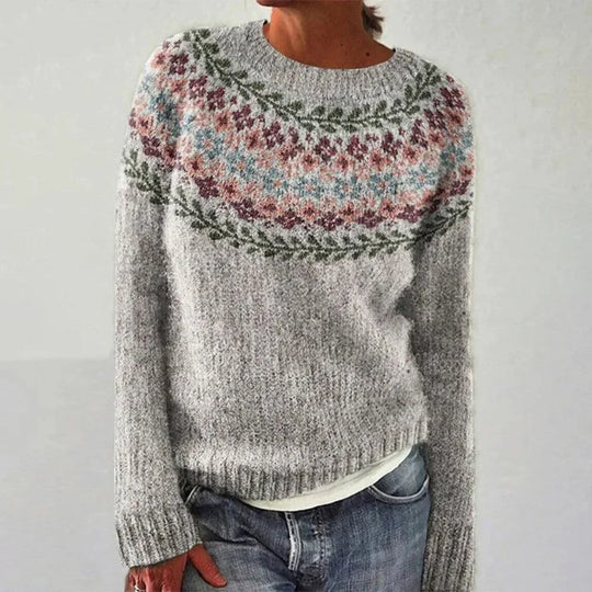 Gemütlicher Langarm-Rundhals-Pullover