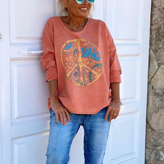 Glückliche Tage Orange Sweatshirt