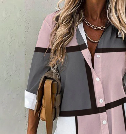 Trendiges Langarm-Shirt mit Druck
