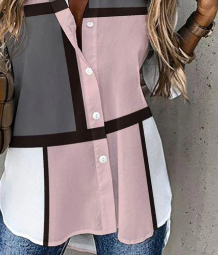 Trendiges Langarm-Shirt mit Druck