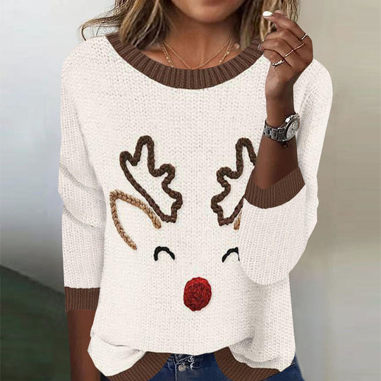 Niedlicher Langarmpullover mit Tiermotiven